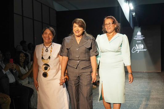 Presentan «Vestigio”, la nueva colección de la línea textil Cayena con accesorios de Manos Dominicanas